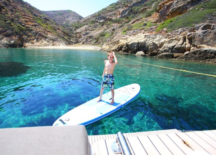 boy on the SUP